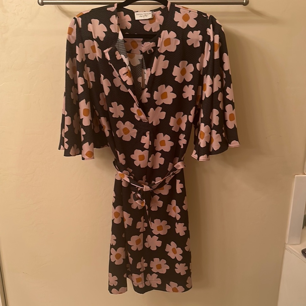 Kimono style dress. NWOT. Satin feel but 100% polyester